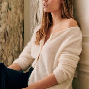 Sezane Gaspard Cardigan in Ecru - Size 2